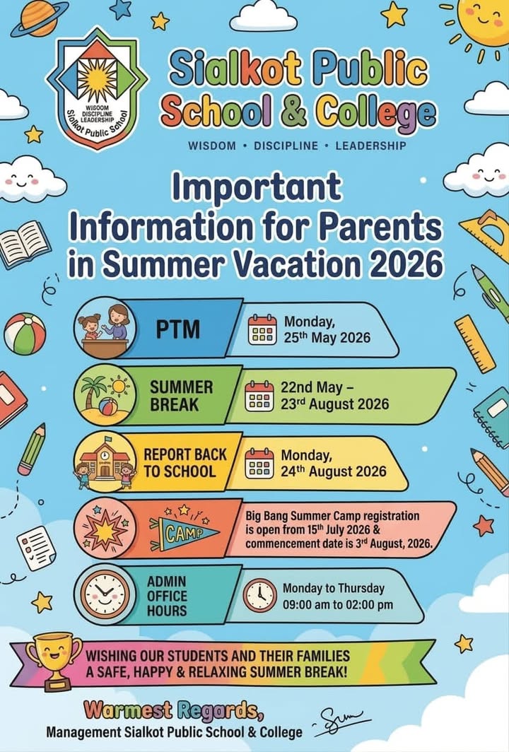 ℹ️ Announcement Alert 📢 
We care about your convenience even in Summer Break and want to keep you...